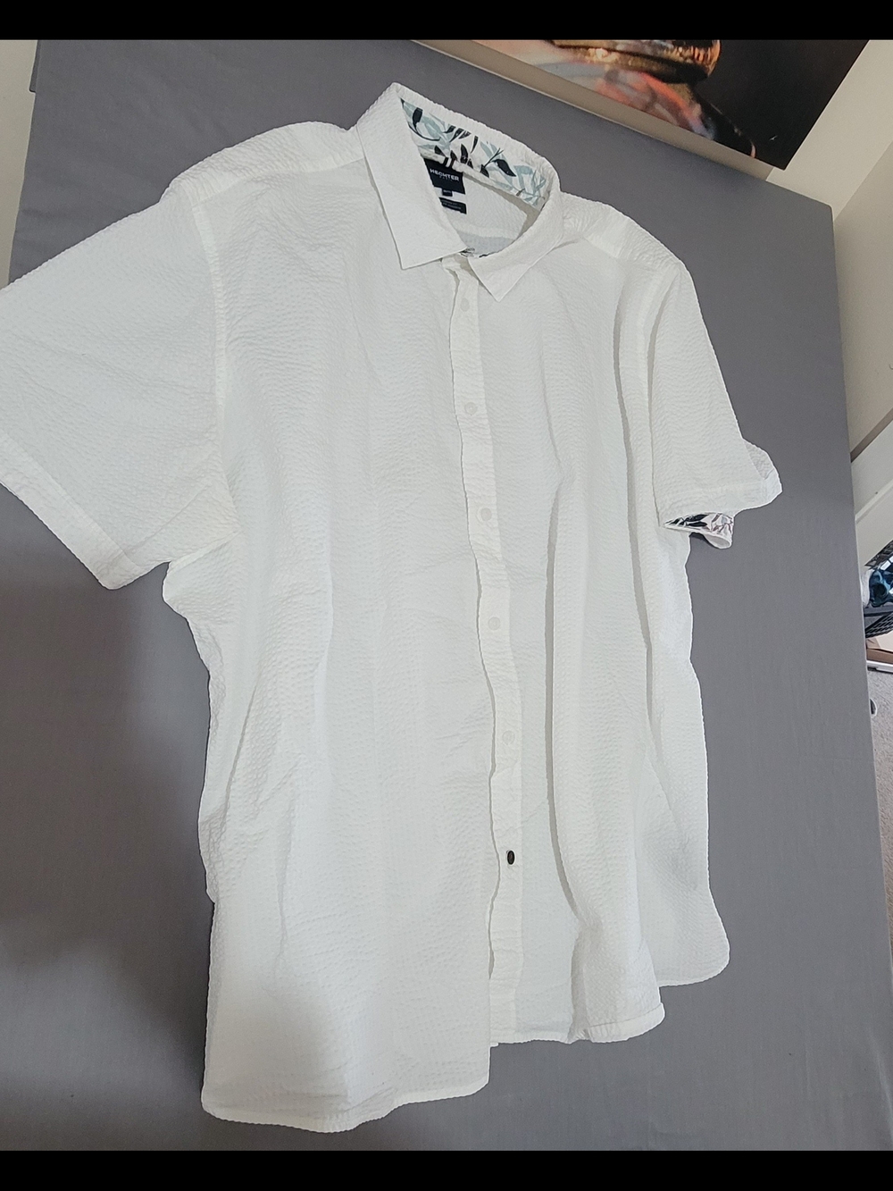 Daniel Hechter White Short-Sleeve Button-Down Shirt
